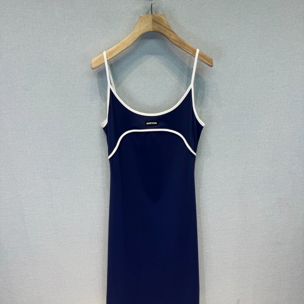 Miu Miu Blue Slip Dress